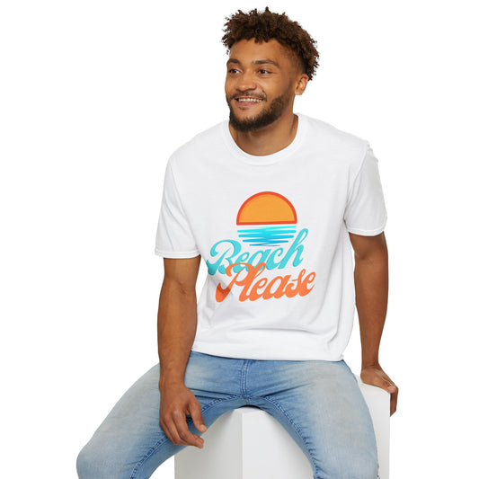 BEACH PLEASE Unisex Softstyle T-Shirt