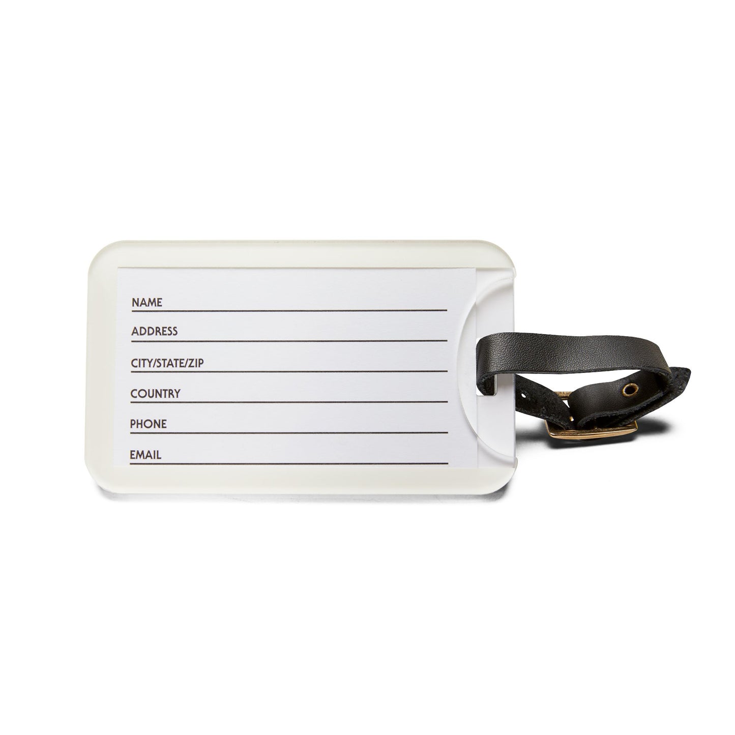 World Travel Stamp Luggage Tag